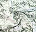 Льон бохо малюнок листяний дует, зелений на молочному - фото 1 - інтернет-магазин stage.tkani-atlas.com.ua