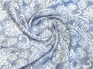 Шовк віскоза східний орнамент, блакитний джинсовий - інтернет-магазин stage.tkani-atlas.com.ua