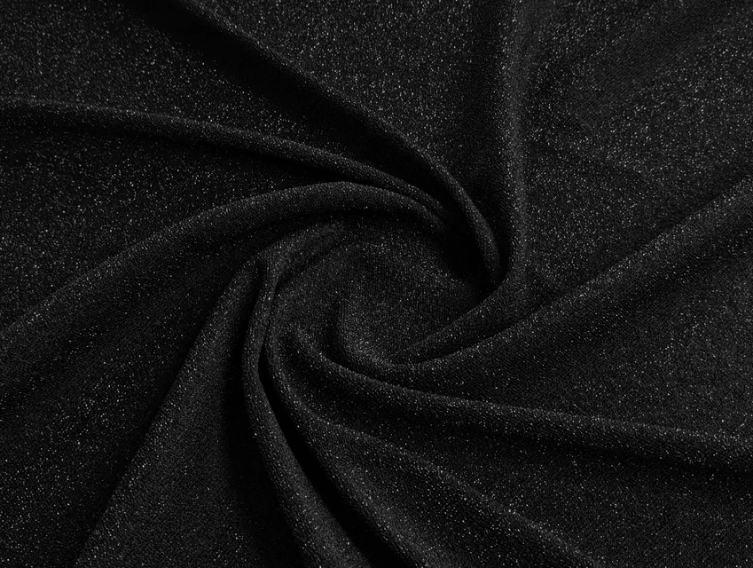 Люрекс на трикотажі чорний (відріз 0,8 м) - фото 1 - інтернет-магазин stage.tkani-atlas.com.ua