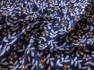 Штапель шовковистий дрібні квіточки, темно-синій - інтернет-магазин stage.tkani-atlas.com.ua