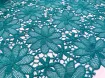 Сетка макраме коттон ромашка, бирюзовый - интернет-магазин stage.tkani-atlas.com.ua