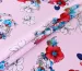 Котон стрейчевий малюнок великі квіти, рожевий - фото 1 - інтернет-магазин stage.tkani-atlas.com.ua