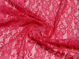 Гіпюр стрейч квіткова казка, кораловий - інтернет-магазин stage.tkani-atlas.com.ua