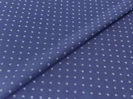 Поплін сорочечний квіткова ніжність, джинсовий - інтернет-магазин stage.tkani-atlas.com.ua