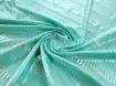 Масло диско зигзаг, серебро на мятном - интернет-магазин stage.tkani-atlas.com.ua