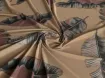 Софт принт пёрышки, коричневый - интернет-магазин stage.tkani-atlas.com.ua