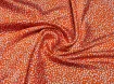 Шелк Армани россыпь горошков, желто-оранжевый - интернет-магазин stage.tkani-atlas.com.ua