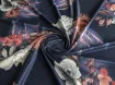 Трикотаж масло червоні квіти, темно-синій - інтернет-магазин stage.tkani-atlas.com.ua