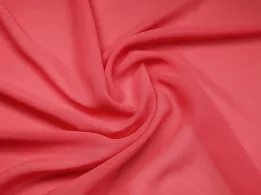 Шифон однотонний, кораловий - інтернет-магазин stage.tkani-atlas.com.ua