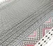 Трикотаж масло двухсторонний купон 16.5см, черный на молочном - фото 1 - интернет-магазин stage.tkani-atlas.com.ua