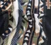 Флис принт абстракция, зеленый на молочном - фото 2 - интернет-магазин stage.tkani-atlas.com.ua