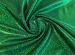 Трикотаж масло нарядное точечная голограмма радужная, зеленый на черном - интернет-магазин stage.tkani-atlas.com.ua