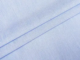 Котон рубашка смужка 2 мм, блакитний - інтернет-магазин stage.tkani-atlas.com.ua